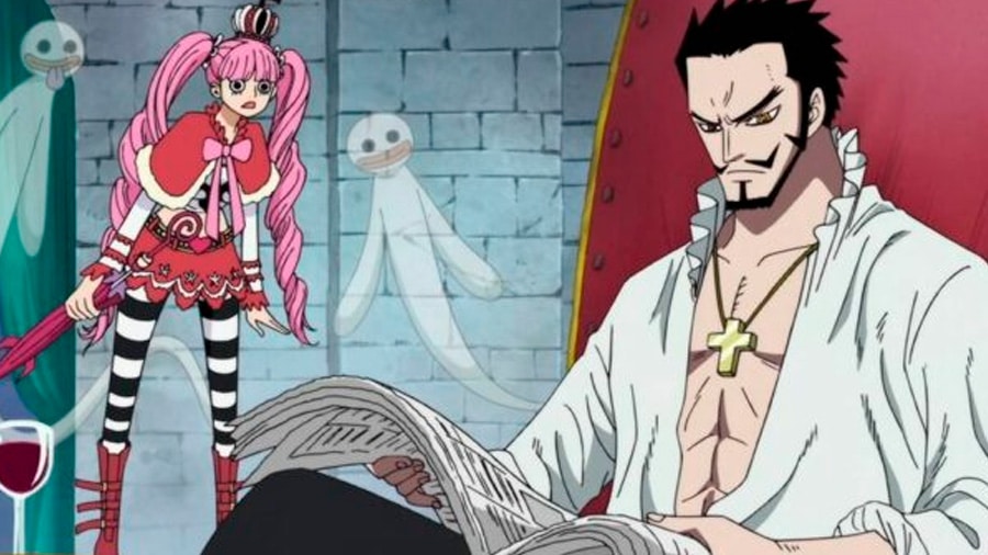 Mihawk e Perona - Imagem de Reprodução